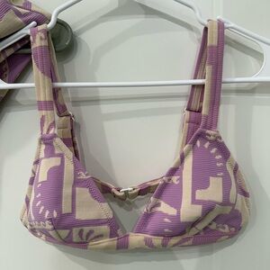 Rip Curl Swimwear Cream and Purple Bikini